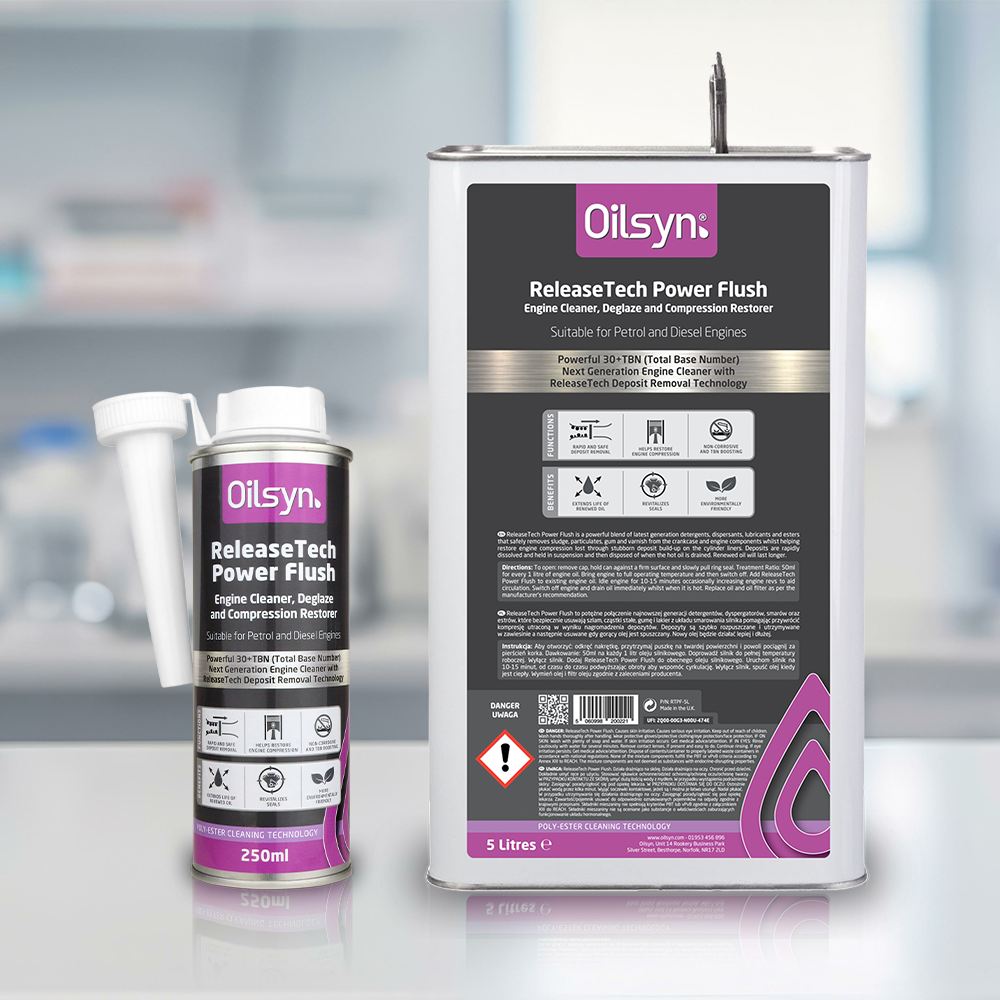 Oilsyn ReleaseTech Power Flush variations